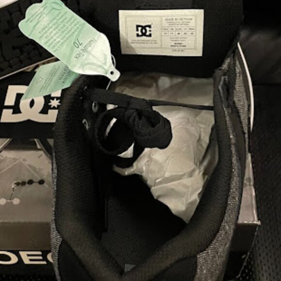 DC Shoes PURE, Black/Grey/ Black XKSK.  Size 12,  NWT - Picture 8 of 12
